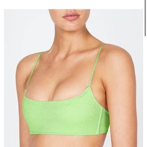 TRIANGL LIME SPARKLE TOP